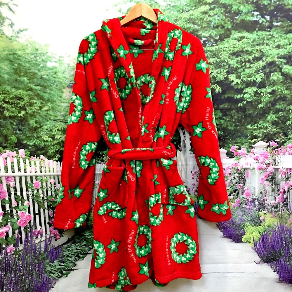 Hotel Spa Luxery Robe Christmas Wreath Plush Soft